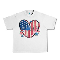 Lunar Rock usa heart Urban Heavy Tee - MaliasSmallBusiness