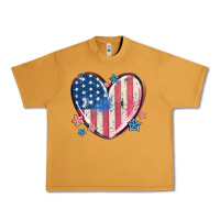 Peanut Butter usa heart Urban Heavy Tee - MaliasSmallBusiness
