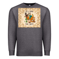 Charcoal Heather it's time for fall shit Premium Sweatshirt - TumblerDesignByShophia