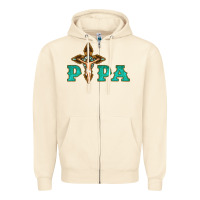 Sandshell Papa Jesus with Cross Zipper Hoodie - Bettercallsaul