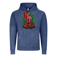 Vintage Denim christmas rooster Vintage Hoodie - BarkalooDesign