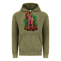 Vintage Olive christmas rooster Vintage Hoodie - BarkalooDesign