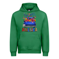 Emerald Western Fourth Of July America Truck Urban Hoodie - FaDigitalArtStudio