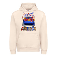 Sandshell Western Fourth Of July America Truck Urban Hoodie - FaDigitalArtStudio