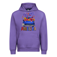 Tulip Western Fourth Of July America Truck Urban Hoodie - FaDigitalArtStudio