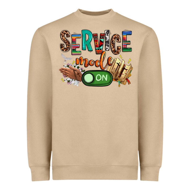 Service Mode On Woman Version Heavyweight Sweatshirt by NancyCooperArtShop | Teevron
