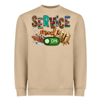 Mushroom service mode on woman version Heavyweight Sweatshirt - NancyCooperArtShop