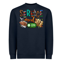 Navy service mode on woman version Heavyweight Sweatshirt - NancyCooperArtShop