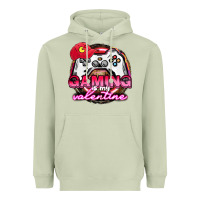 Matcha Gaming is my valentine Heavyweight Hoodie - HowdyJamesFarm