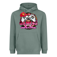 Sage Gaming is my valentine Heavyweight Hoodie - HowdyJamesFarm