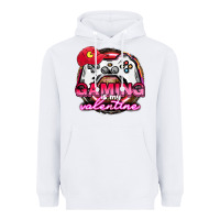 White Gaming is my valentine Heavyweight Hoodie - HowdyJamesFarm