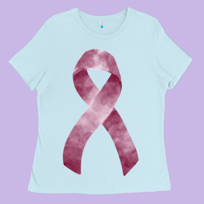 Multiple Myeloma Mm Maroon Ribbon Fa Element Ladies Tee Designed By Fadigitalartstudio