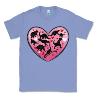 Colony Blue dinosaur valentine heart Classic Tee - MaliasSmallBusiness