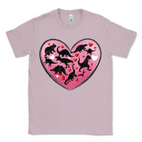 Lilac dinosaur valentine heart Classic Tee - MaliasSmallBusiness