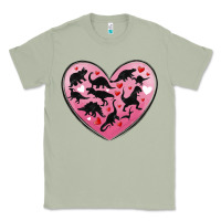 Matcha dinosaur valentine heart Classic Tee - MaliasSmallBusiness