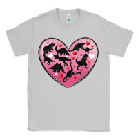 Moon Dust dinosaur valentine heart Classic Tee - MaliasSmallBusiness