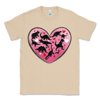 Mushroom dinosaur valentine heart Classic Tee - MaliasSmallBusiness