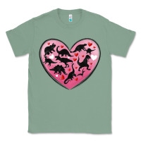 Sage dinosaur valentine heart Classic Tee - MaliasSmallBusiness