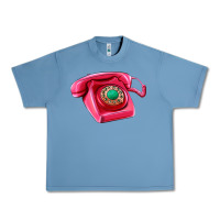 Pebble Blue pink telephone Urban Heavy Tee - AdoDesignShop