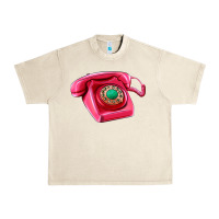 Sandshell pink telephone Urban Heavy Tee - AdoDesignShop