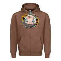 Chestnut Hedgehog with Sunflower Zipper Hoodie - Bettercallsaul