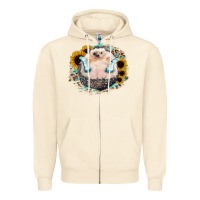 Sandshell Hedgehog with Sunflower Zipper Hoodie - Bettercallsaul