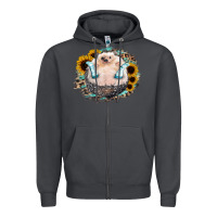 Smoke Hedgehog with Sunflower Zipper Hoodie - Bettercallsaul
