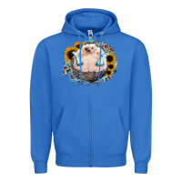 True Royal Hedgehog with Sunflower Zipper Hoodie - Bettercallsaul