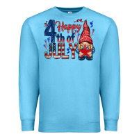 Ocean Blue Happy 4th Of July with gnome Premium Sweatshirt - HowdyJamesFarm