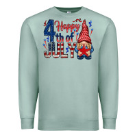 Seafoam Happy 4th Of July with gnome Premium Sweatshirt - HowdyJamesFarm
