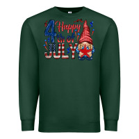 Sports Green Happy 4th Of July with gnome Premium Sweatshirt - HowdyJamesFarm