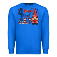 True Royal Happy 4th Of July with gnome Premium Sweatshirt - HowdyJamesFarm
