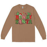 Toasted Coconut howdy santa Long Sleeve Tee - MaliasSmallBusiness
