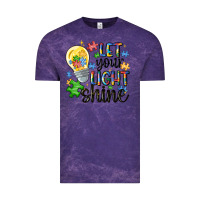 Cloud Purple let your light shine Vintage Tee - MaliasSmallBusiness