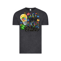 Vintage Black let your light shine Vintage Tee - MaliasSmallBusiness