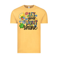 Vintage Mustard let your light shine Vintage Tee - MaliasSmallBusiness