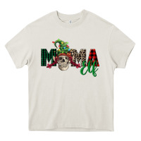 Cream Mama elf skull Heavy Core Tee - FaDigitalArtStudio