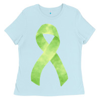 Baby Blue non hodgkin lymphoma cancer ribbon fa element Ladies Tee - FaDigitalArtStudio