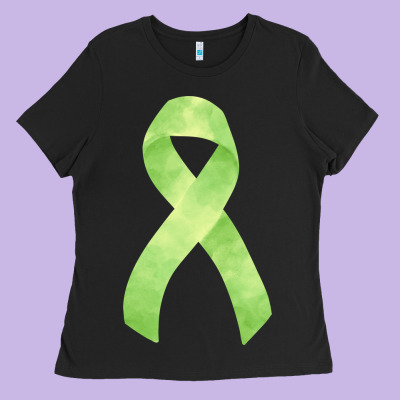 Non Hodgkin Lymphoma Cancer Ribbon Fa Element Ladies Tee Designed By Fadigitalartstudio