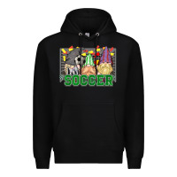 Black soccer gnomies Premium Hoodie - HowdyJamesFarm