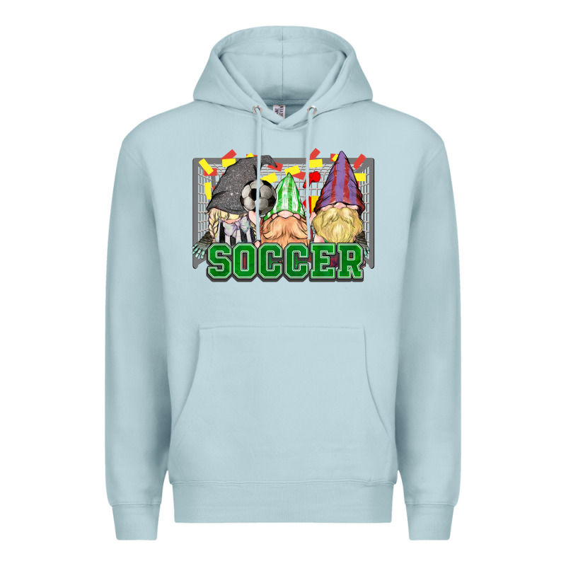 Soccer Gnomies Premium Hoodie by HowdyJamesFarm | Teevron