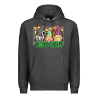 Charcoal Heather soccer gnomies Premium Hoodie - HowdyJamesFarm