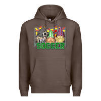 Coffee soccer gnomies Premium Hoodie - HowdyJamesFarm