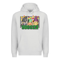 Dove Grey soccer gnomies Premium Hoodie - HowdyJamesFarm