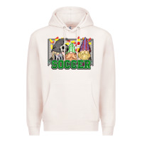 Pale Pink soccer gnomies Premium Hoodie - HowdyJamesFarm