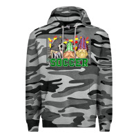 Slate Camo soccer gnomies Premium Hoodie - HowdyJamesFarm