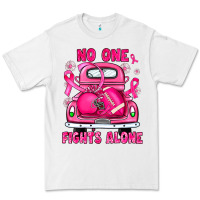 White breast cancer no one fights alone truck football Premium Tee - JahusDesignShop