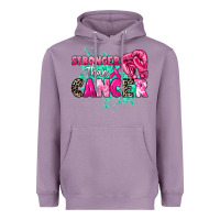 Lavender Stronger than Cancer Heavyweight Hoodie - HowdyJamesFarm