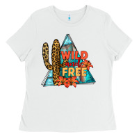 White Wıld and Free Ladies Tee - JahusDesignShop