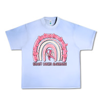 Grape Ice breast cancer  awareness rainbow Urban Heavy Tee - MaliasSmallBusiness